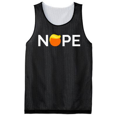 Anti Trump Nope Gift For People Against Trump Mesh Reversible Basketball Jersey Tank