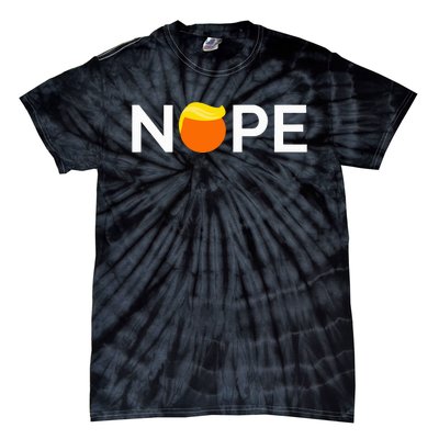 Anti Trump Nope Gift For People Against Trump Tie-Dye T-Shirt