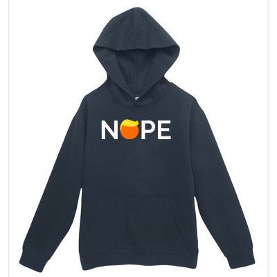 Anti Trump Nope Gift For People Against Trump Urban Pullover Hoodie