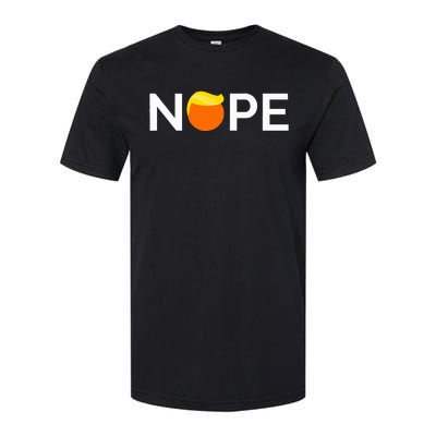 Anti Trump Nope Gift For People Against Trump Softstyle CVC T-Shirt