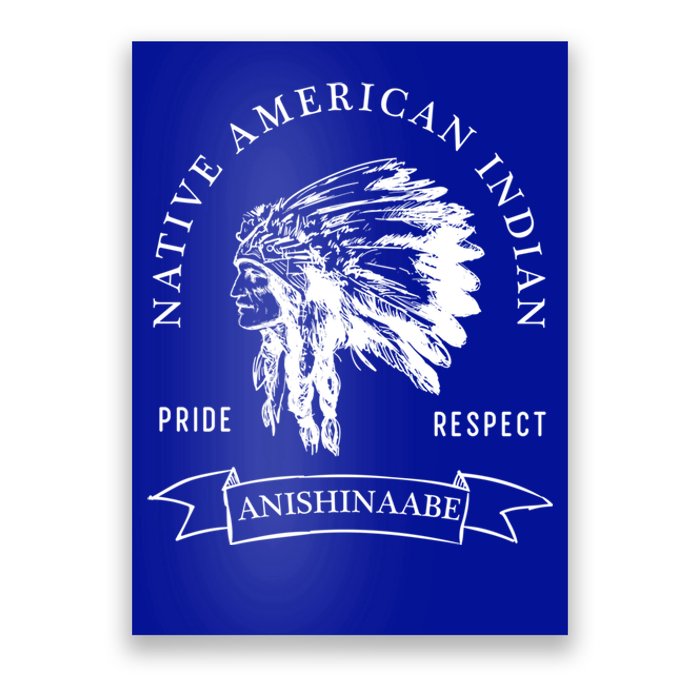 Anishinaabe Tribe Native American Indian Pride Respect Vinta Gift Poster