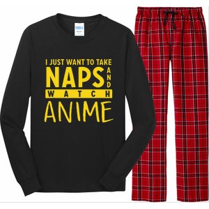 Anime Take Naps Watch Anime Long Sleeve Pajama Set