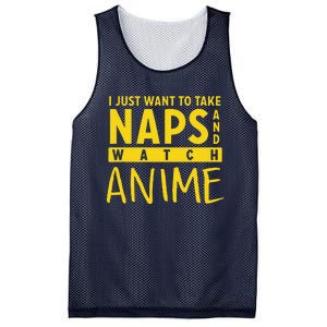 Anime Take Naps Watch Anime Mesh Reversible Basketball Jersey Tank