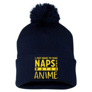 Anime Take Naps Watch Anime Pom Pom 12in Knit Beanie