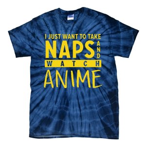 Anime Take Naps Watch Anime Tie-Dye T-Shirt