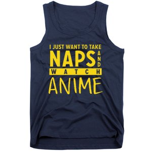 Anime Take Naps Watch Anime Tank Top