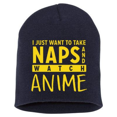 Anime Take Naps Watch Anime Short Acrylic Beanie