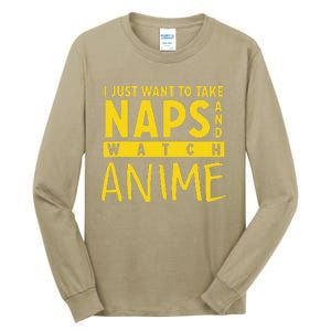 Anime Take Naps Watch Anime Tall Long Sleeve T-Shirt