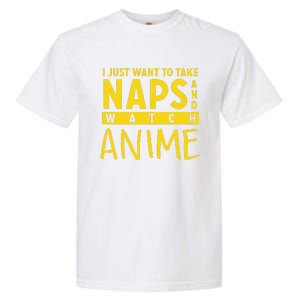 Anime Take Naps Watch Anime Garment-Dyed Heavyweight T-Shirt