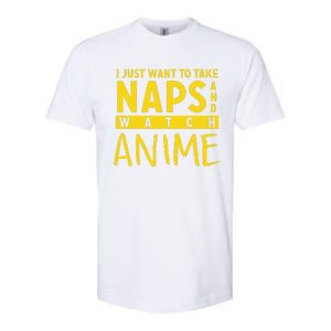 Anime Take Naps Watch Anime Softstyle CVC T-Shirt