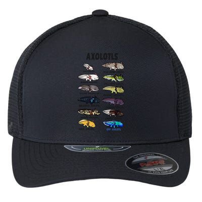 Axolotl Types Names List Flexfit Unipanel Trucker Cap