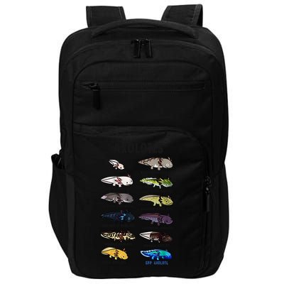 Axolotl Types Names List Impact Tech Backpack