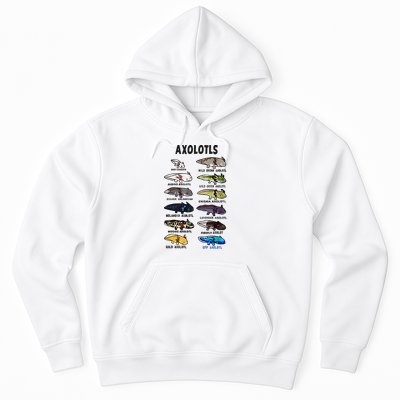 Axolotl Types Names List Hoodie