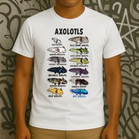 Axolotl Types Names List T-Shirt