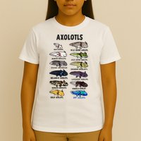 Axolotl Types Names List T-Shirt