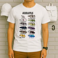 Axolotl Types Names List T-Shirt