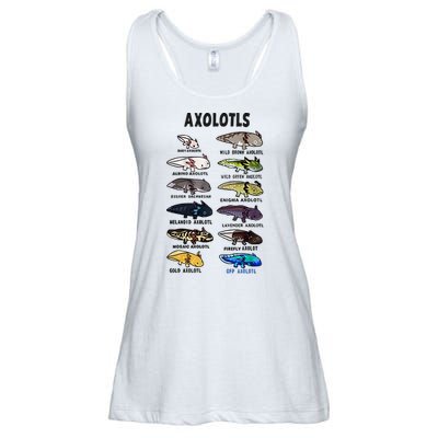 Axolotl Types Names List Ladies Essential Flowy Tank