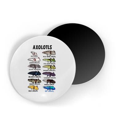 Axolotl Types Names List Magnet