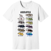 Axolotl Types Names List Premium T-Shirt