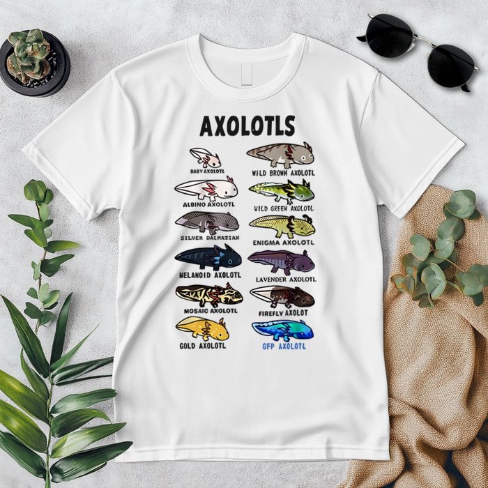 Axolotl Types Names List Premium T-Shirt