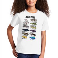 Axolotl Types Names List Kids T-Shirt