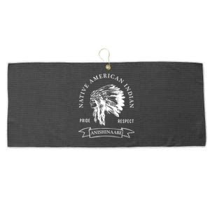 Anishinaabe Tribe Native American Indian Pride Respect Vinta Gift Large Microfiber Waffle Golf Towel