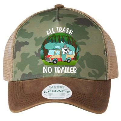 All Trash No Trailer Meaningful Gift Legacy Tie Dye Trucker Hat