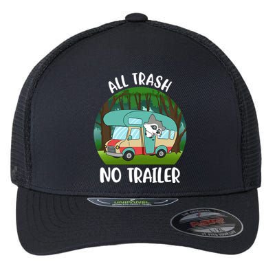 All Trash No Trailer Meaningful Gift Flexfit Unipanel Trucker Cap