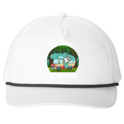 All Trash No Trailer Meaningful Gift Snapback Five-Panel Rope Hat