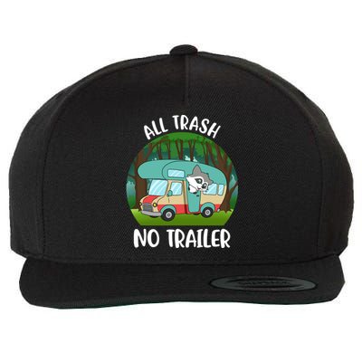 All Trash No Trailer Meaningful Gift Wool Snapback Cap