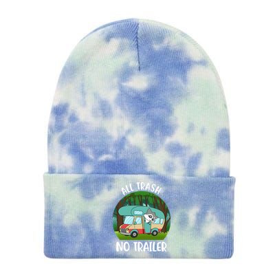 All Trash No Trailer Meaningful Gift Tie Dye 12in Knit Beanie