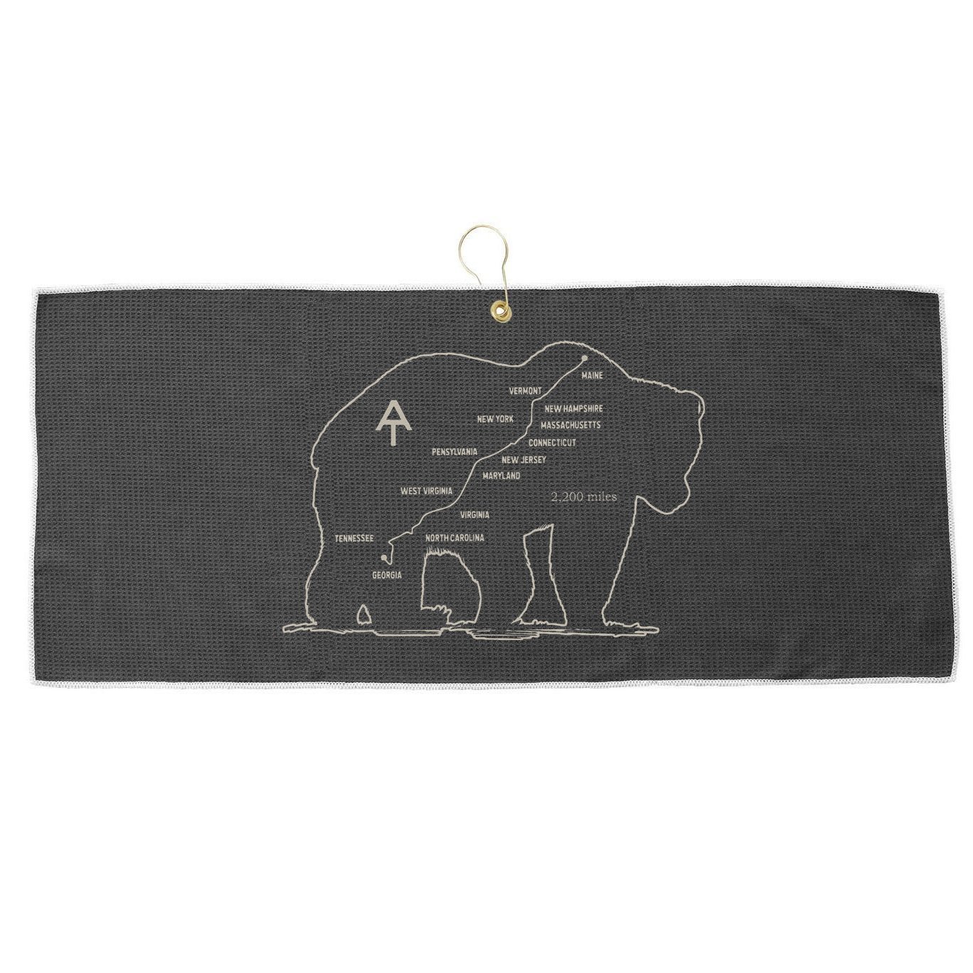 Appalachian Trail National Park Established 1921 1937 Large Microfiber Waffle Golf Towel