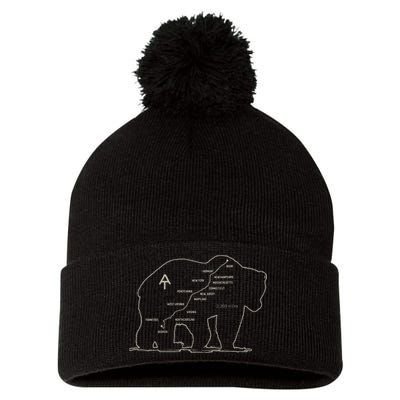 Appalachian Trail National Park Established 1921 1937 Pom Pom 12in Knit Beanie