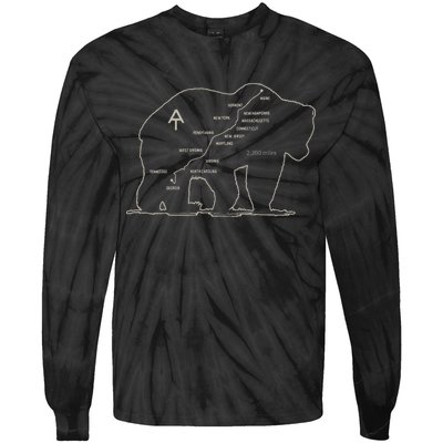 Appalachian Trail National Park Established 1921 1937 Tie-Dye Long Sleeve Shirt