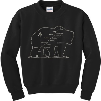Appalachian Trail National Park Established 1921 1937 Kids Sweatshirt