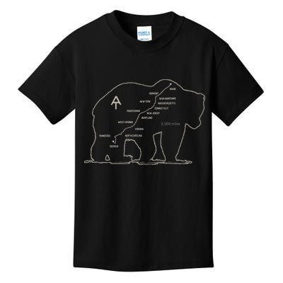 Appalachian Trail National Park Established 1921 1937 Kids T-Shirt