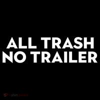 All Trash No Trailer Unisex Black Cotton Small Wool Snapback Cap