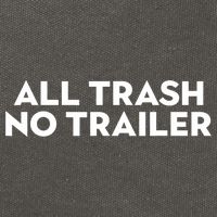 All Trash No Trailer Unisex Black Cotton Small Cotton Canvas Backpack