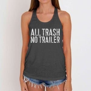 All Trash No Trailer Redneck Women's Knotted Racerback Tank