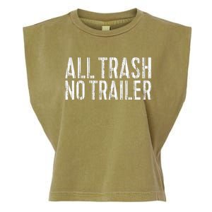 All Trash No Trailer Redneck Garment-Dyed Women's Muscle Tee