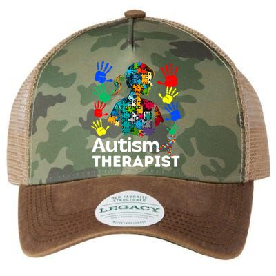 Autism Therapist Navigating Autism T Autism Counseling T Gift Legacy Tie Dye Trucker Hat