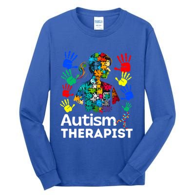 Autism Therapist Navigating Autism T Autism Counseling T Gift Tall Long Sleeve T-Shirt