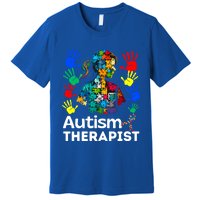 Autism Therapist Navigating Autism T Autism Counseling T Gift Premium T-Shirt