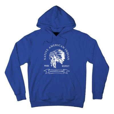 Anishinaabe Tribe Native American Indian Pride Respect Vinta Gift Tall Hoodie