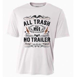 All Trash No Trailer Park Funny Whiskey Redneck Rv Gift Tank Top Cooling Performance Crew T-Shirt