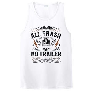 All Trash No Trailer Park Funny Whiskey Redneck Rv Gift Tank Top PosiCharge Competitor Tank