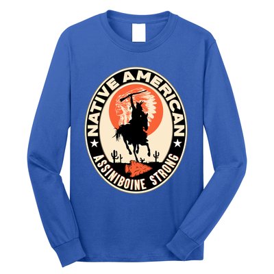 Assiniboine Tribe Native American Indian Pride Respect Stron Funny Gift Long Sleeve Shirt