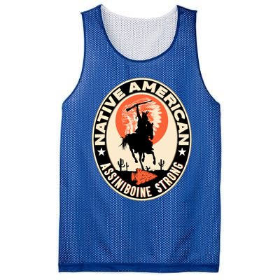 Assiniboine Tribe Native American Indian Pride Respect Stron Funny Gift Mesh Reversible Basketball Jersey Tank