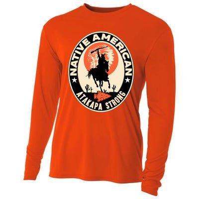 Atakapa Tribe Native American Indian Pride Respect Strong Gift Cooling Performance Long Sleeve Crew