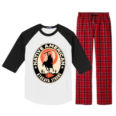 Atakapa Tribe Native American Indian Pride Respect Strong Gift Raglan Sleeve Pajama Set